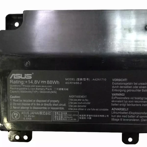 Batterie pour ordinateur portable ASUS A42N1710 – Image 3