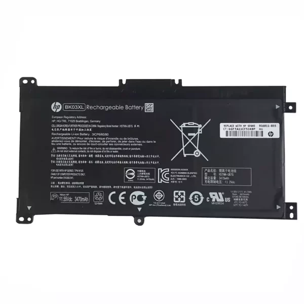 Batterie pour ordinateur portable HP BK03XL