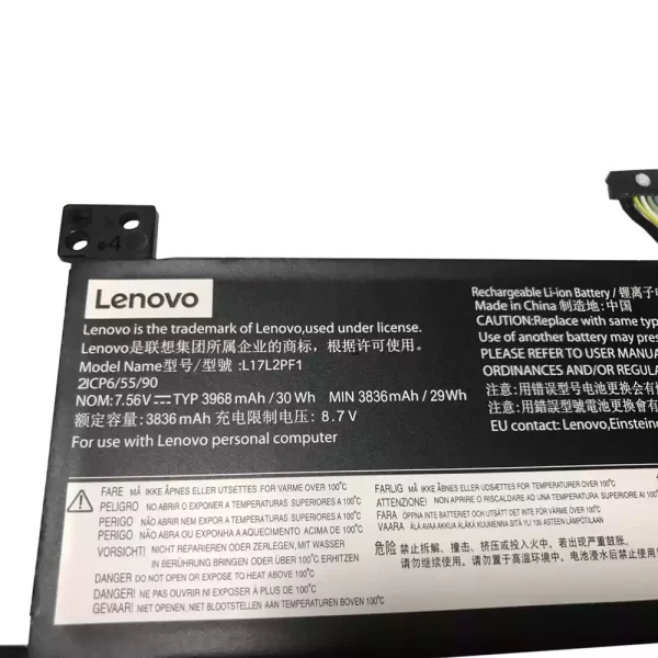 Batterie pour ordinateur portable LENOVO L17L2PF1 – Image 3