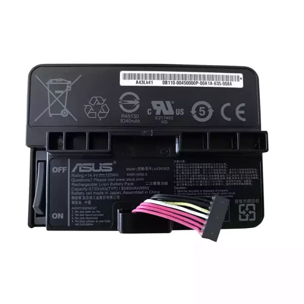 Batterie pour ordinateur portable ASUS A43N1605