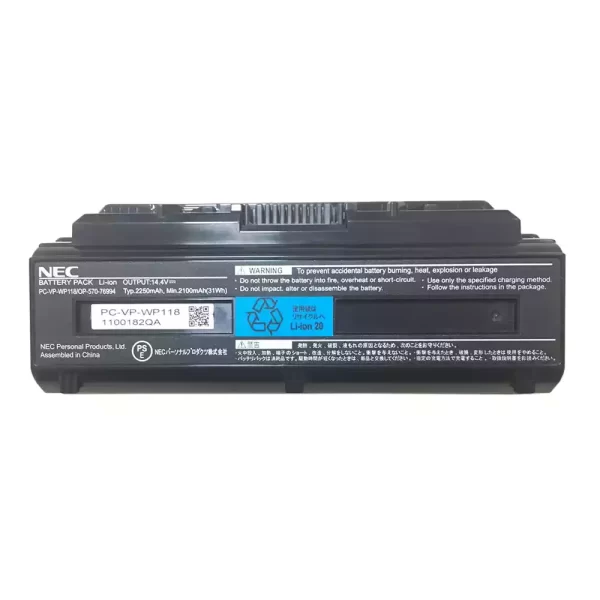 Batterie pour ordinateur portable NEC PC-VP-WP118,OP-570-76994