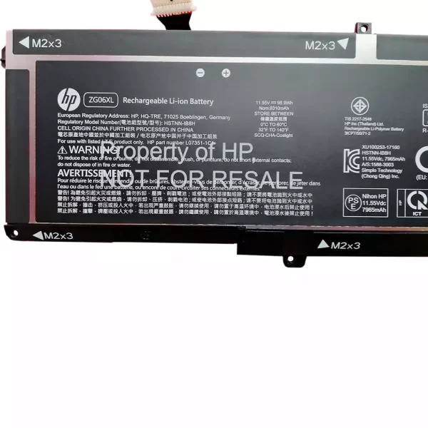 Batterie pour ordinateur portable HP HSTNN-1B8H,L07351-1C1, L07045-855 – Image 3
