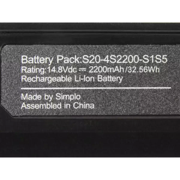 Batterie pour ordinateur portable ADVENT S20-4S2200-S1S5, S20-4S2200-G1P3,S20-4S2400-C1L2,S20-4S2200-G1L3 – Image 4