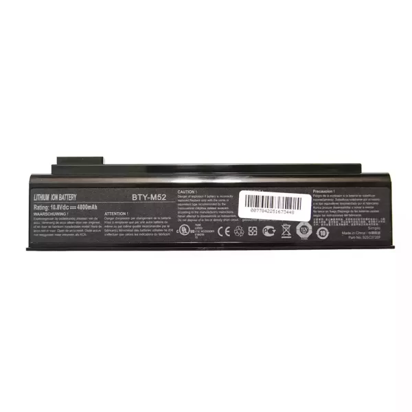 Batterie pour ordinateur portable MSI Megabook L710,Megabook L720,Megabook L740,Megabook L745,MEDION SIM 2070