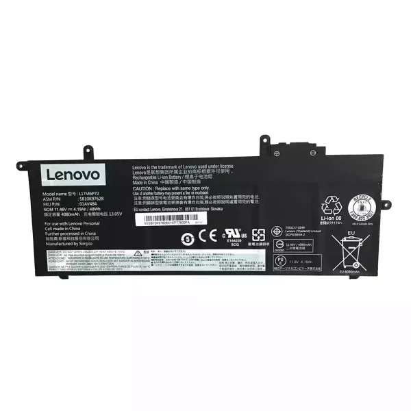 Batterie pour ordinateur portable LENOVO L17M6P72,01AV484,SB10K97628
