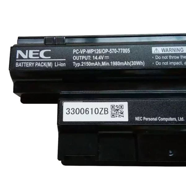 Batterie pour ordinateur portable NEC PC-VP-WP126,OP-570-77005 – Image 3