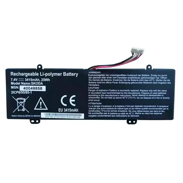 Batterie pour ordinateur portable GETAK SG BP-SKODA,BP-SKODA3415