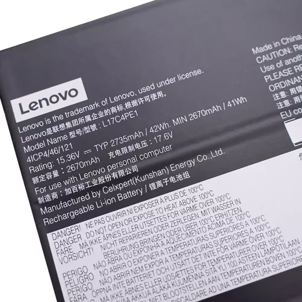 Batterie pour ordinateur portable LENOVO Yoga S730,Yoga S730-13IWL – Image 3