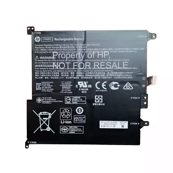 Batterie pour ordinateur portable HP HSTNN-IB8E,941617-855,941190-1C1