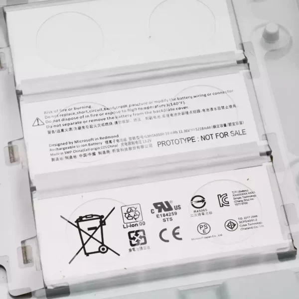 Batterie pour ordinateur portable Microsoft G3HTA050H – Image 3