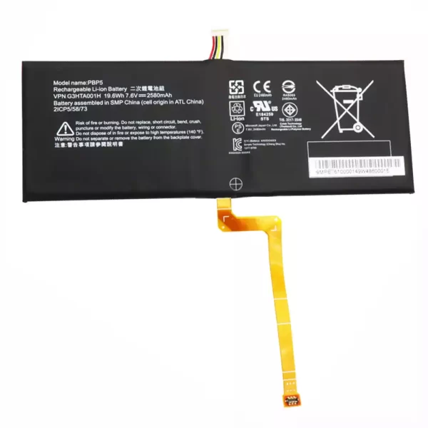 Batterie pour ordinateur portable Microsoft Surface Book PBP5