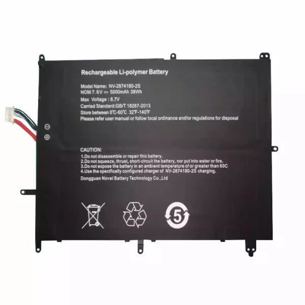 Batterie pour ordinateur portable JUMPER NV-2874180-2S