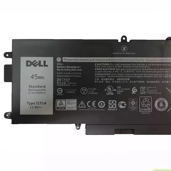 Batterie pour ordinateur portable DELL Latitude 7390, Latitude 7390 2-in-1 – Image 3