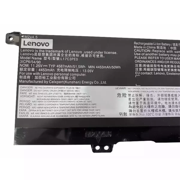 Batterie pour ordinateur portable LENOVO L17C3PE0,L17L3PE0 – Image 3