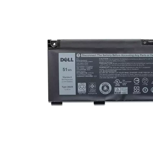Batterie pour ordinateur portable DELL Inspiron 15PR,Inspiron 15PR-1545W 1548BR 1645W 1648BR 1742BR 1742W 1748BR – Image 3