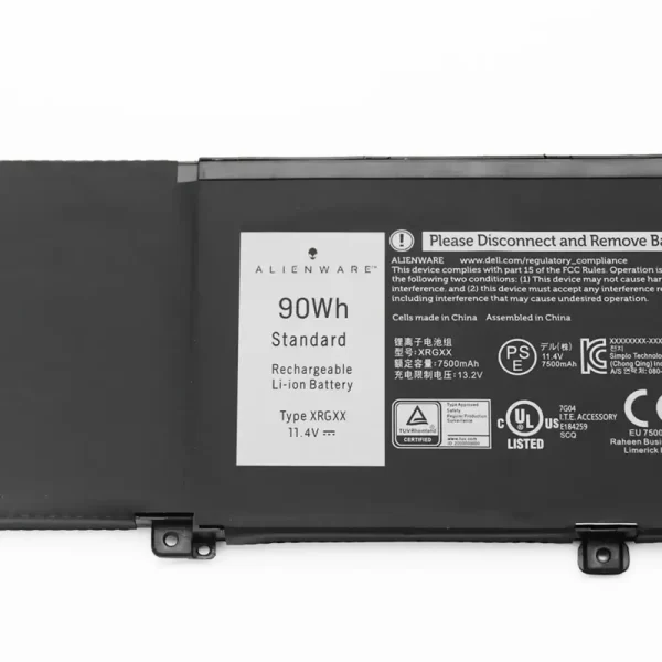 Batterie pour ordinateur portable ALIENWARE Orion M15 M17 2018,G7 7590 G5 5590 – Image 3