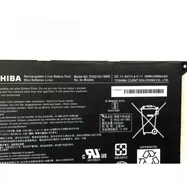 Batterie pour ordinateur portable TOSHIBA Portege WT20-B, Portege Z20T-B, Portege Z20T-C – Image 3