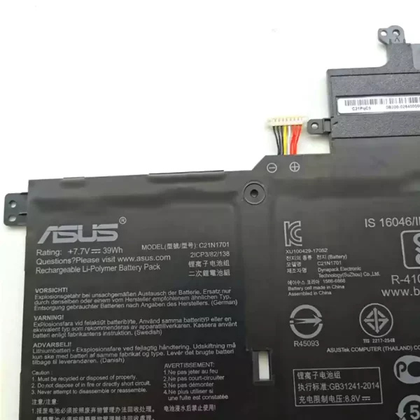 Batterie pour ordinateur portable ASUS C21N1701 – Image 3