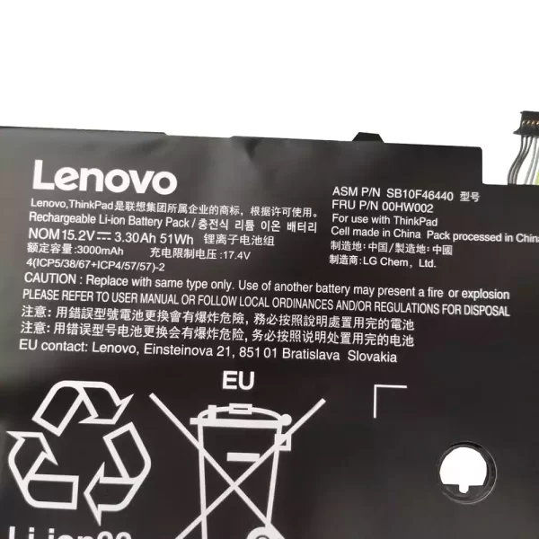 Batterie pour ordinateur portable LENOVO SB10F46440,00HW002 – Image 3