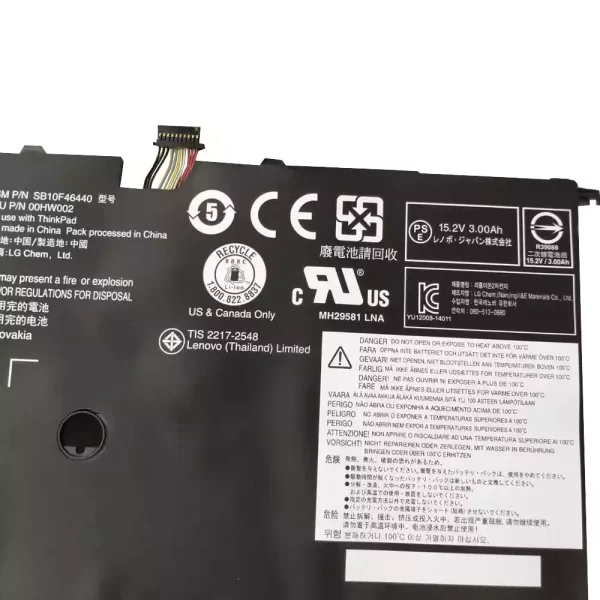 Batterie pour ordinateur portable LENOVO SB10F46440,00HW002 – Image 4
