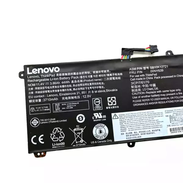 Batterie pour ordinateur portable Lenovo 00NY639,SB10K12721 – Image 3