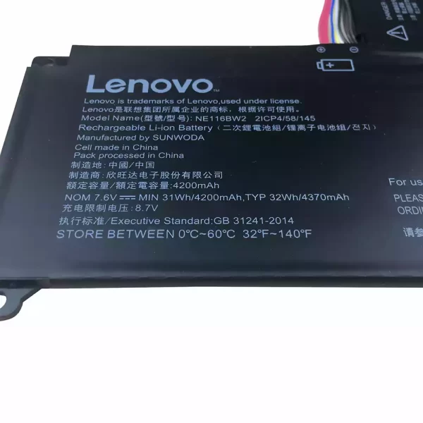 Batterie pour ordinateur portable LENOVO 0813004,NE116BW2 – Image 3