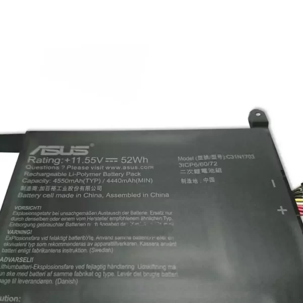 Batterie pour ordinateur portable ASUS C31N1703 – Image 3