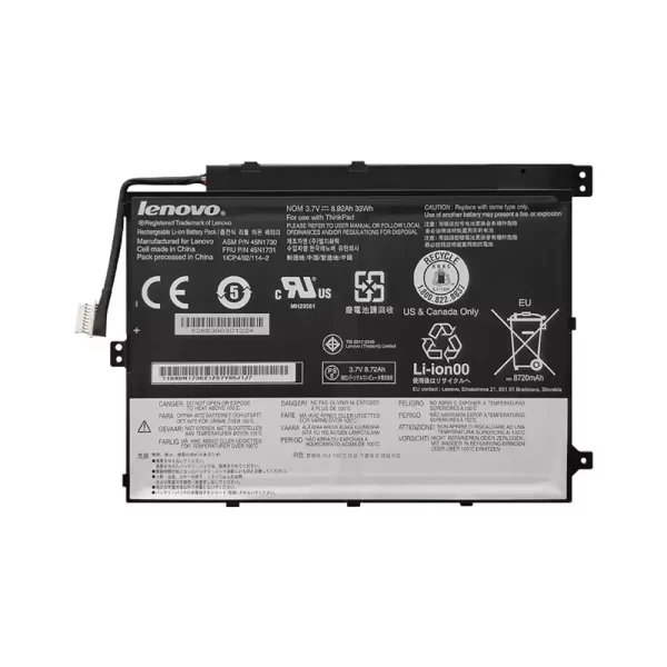 Batterie pour ordinateur portable LENOVO 45N1727,45N1728,45N1729,45N1730,45N1731,45N1733