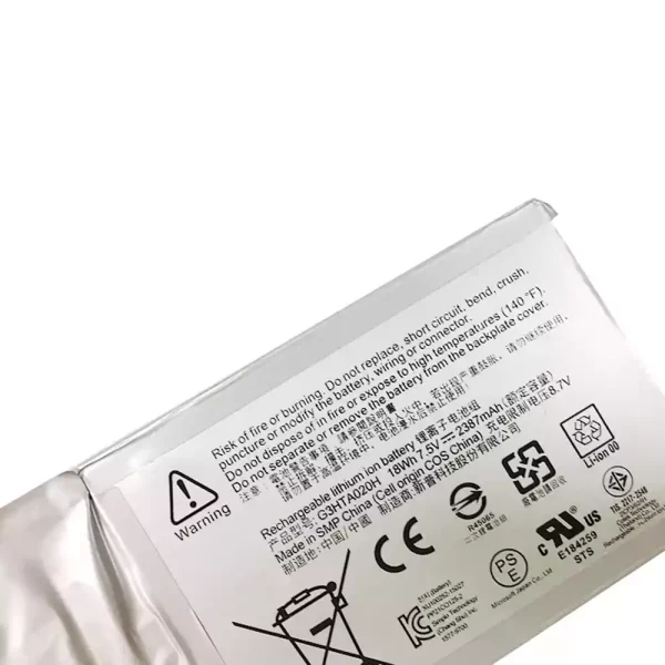 Batterie pour ordinateur portable Microsoft G3HTA020H,G3HTA044H,DAK822470K – Image 2