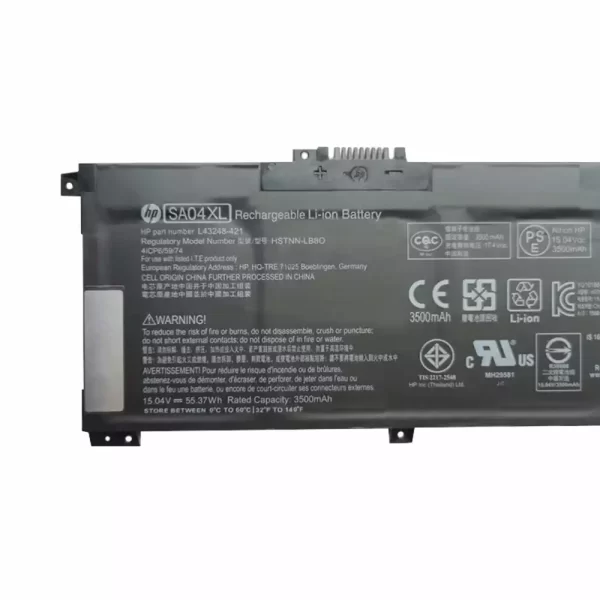 Batterie pour ordinateur portable HP HSTNN-LB8O HSTNN-LB80 HSTNN-OB1F HSTNN-OB1G HSTNN-UB7U – Image 3