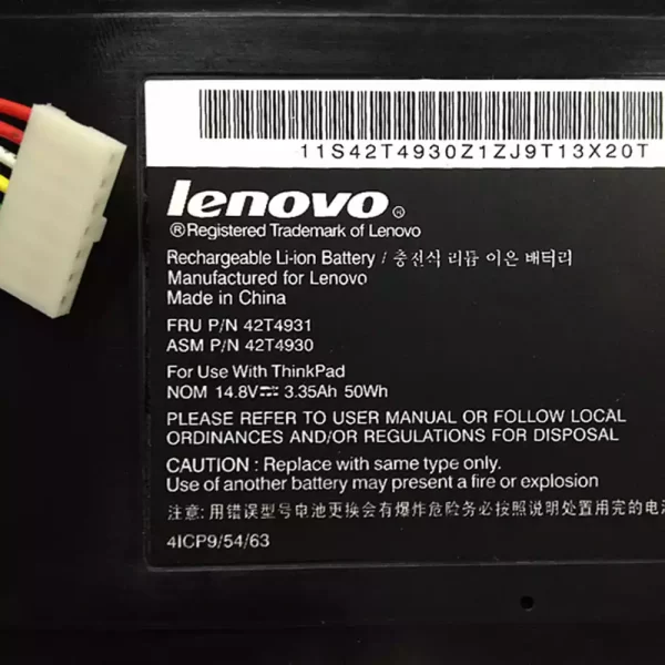 Batterie pour ordinateur portable LENOVO 42T4979 42T4975 42T4928 42T4929 42T4930 42T4931 – Image 3