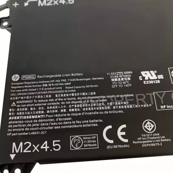 Batterie pour ordinateur portable HP Omen 5 Air 15-dh,Omen 15-DH0006TX,15-dh0007TX,15-dh0008TX,15-dh0151TX,15-dh1053TX,15-dh0161TX – Image 3