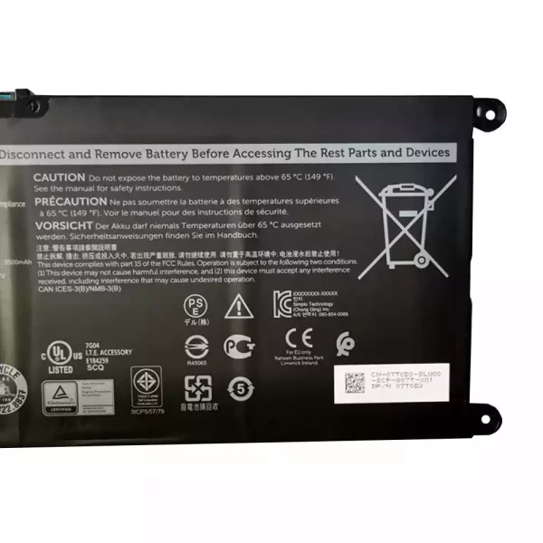 Batterie pour ordinateur portable DELL Inspiron 5488,Inspiron 5493,Inspiron 5593 – Image 4