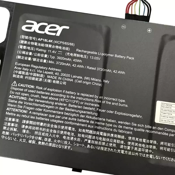 Batterie pour ordinateur portable ACER AP18L4K – Image 3