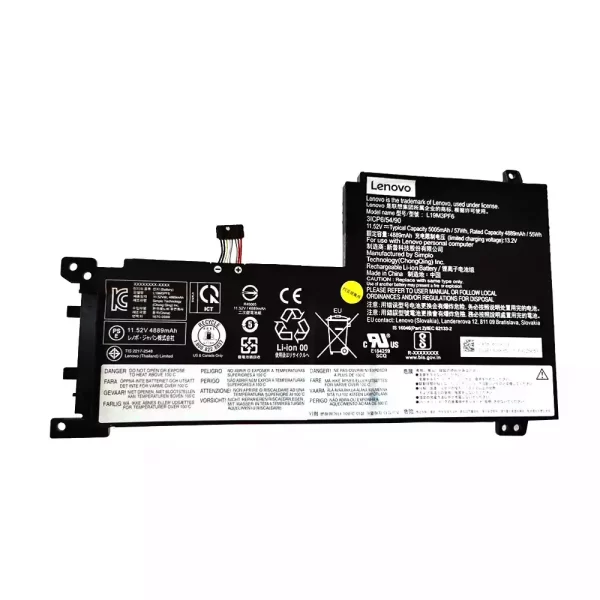 Batterie pour ordinateur portable LENOVO L19L3PF2 L19M3PF6