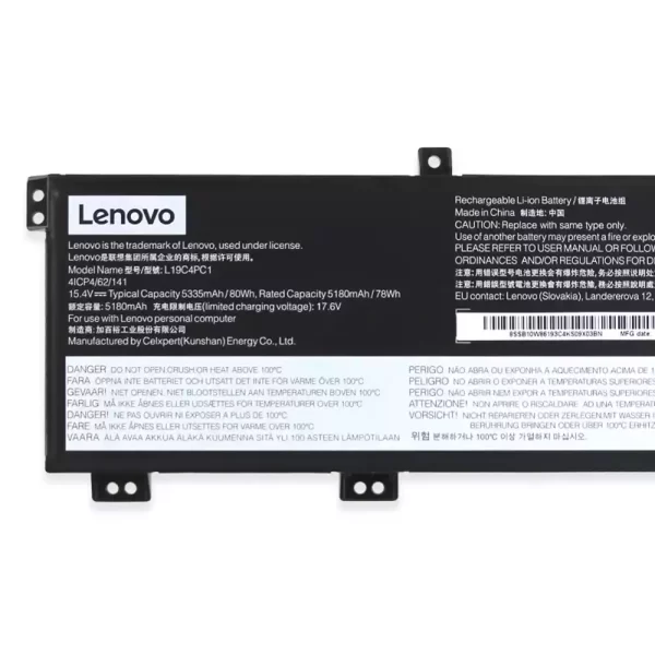 Batterie pour ordinateur portable LENOVO L19C4PC1 L19M4PC1 – Image 3