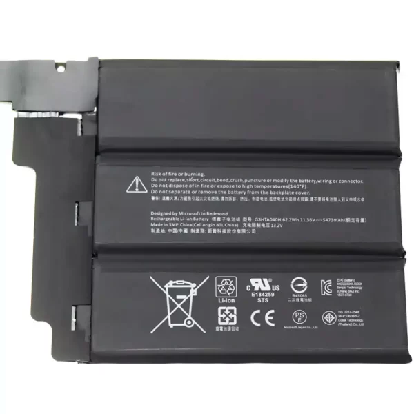 Batterie pour ordinateur portable Microsoft G3HTA040H G3HTA041H – Image 3