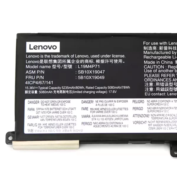 Batterie pour ordinateur portable LENOVO L19M4P71 L19C4P71 L19L4P71 – Image 3