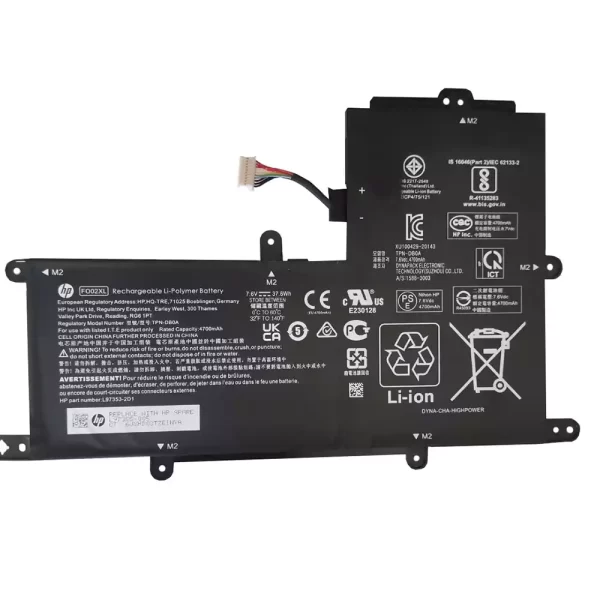 Batterie pour ordinateur portable HP Chromebook 11A L97355-005 L97353-2D1 TPN-DB0A
