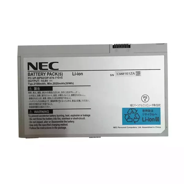 Batterie pour ordinateur portable NEC PC-VP-BP92 OP-570-77015