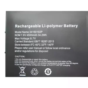Batterie pour ordinateur portable CHUWI 34160192P,UTL-3178180-2S
