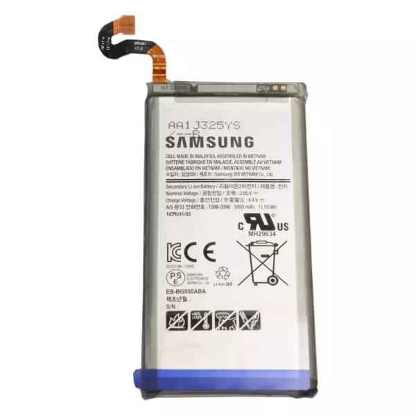 Batterie Interne EB-BG950ABE,EB-BG950ABA pour Samsung Galaxy S8,G950,G9500,G9508