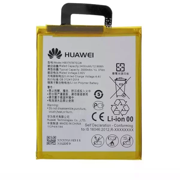 Batterie Interne HB376787ECW pour Huawei Honor V8