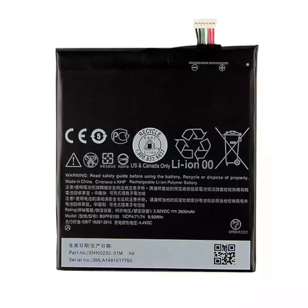 Batterie Interne BOPF6100 pour HTC Desire 820,Desire 826