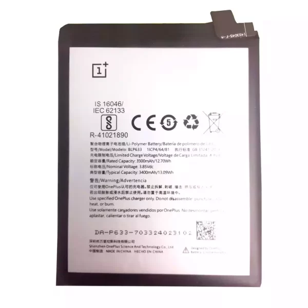 Batterie Interne BLP633 pour OnePlus 3T