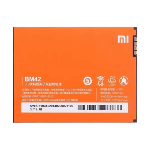 Batterie Interne BM42 pour Xiaomi Redmi Hongmi Note