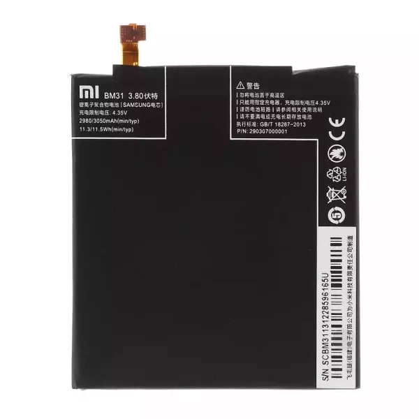 Batterie Interne BM31 pour Xiaomi Mi 3