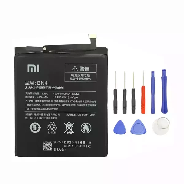 Batterie Interne BN41 pour Xiaomi Redmi Note 4 32G,Redmi Note 4X Pro