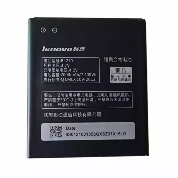 Batterie Interne BL210 pour LENOVO S820,A828T,A368T,A750E,S658T,A766,A658T