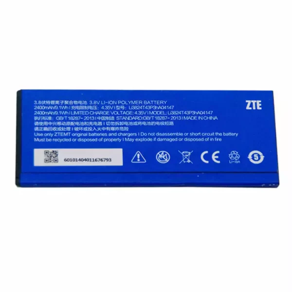 Batterie Interne LI3824T43P3HA04147 pour ZTE V5,V5S,U9180,V9180,N9180,N918St